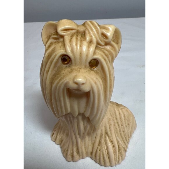 Avon Princess Of Yorkshire Sweet Honesty Cologne Yorkie Dog Figurine 1 Fl Oz. Bo - Picture 2 of 5